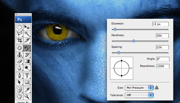 Creation of Blue Steel Avatar: Step 11